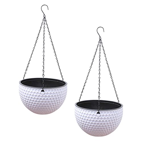 Happyyami 2piezas Maceta Colgante De Ratán Maceta para Balcón para De Clorofito Jardín o Terraza