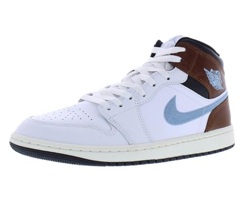 Image of Nike Air Jordan 1 Mid SE Leather Mens Shoes