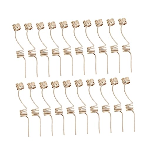 Unomor DIY Home Fragrance 20pcs Rattan Diffuser Sticks Spiral Essential Oil Diffuser Sticks Aroma Diffuser