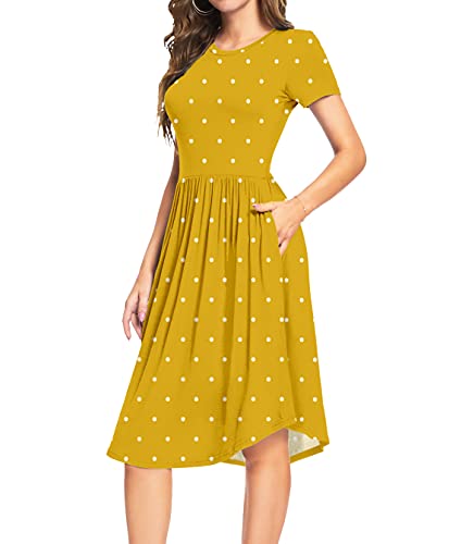 DEARCASE Vestito a Tunica a Maniche Corte da Donna...