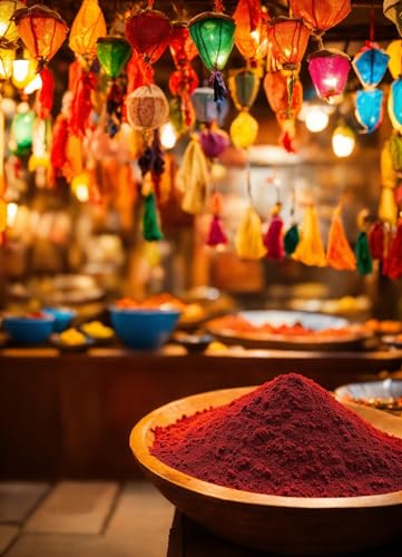 Image of Herbal and Organic Holi Colors | Eco Friendly | Red Color 300gm | Natural and Skin-Friendly Gulal | Handmade and Non-Toxic | Holi Ke Rang | Holi Celebration | Stain Free
