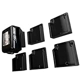 6 Pack | Battery Holder Mount Compatible with Makita 18v | Wall Mount Battery Storage Rack for Garage, Workshop or Van (Black)