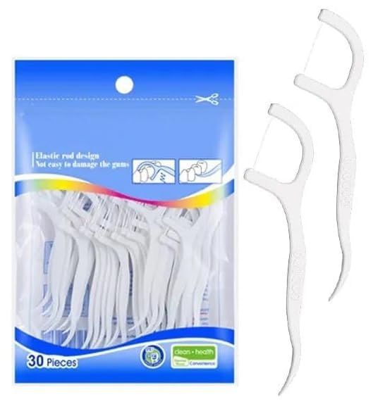 MISSLO Dental Floss Picks for Effective Plaque Removal and Oral Hygiene Mint Flavor Toothpicks with Built-in Toothpick Holder for Travel and Home Use(PACK OF 30 PIC) (1)-image-8