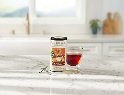 The Republic of Tea - Good Hope Vanilla Herbal Red Tea, Naturally Caffeine-Free African Rooibus - 36 Tea Bags - Thumbnail 2