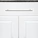 Amazon Basics Euro Bar Cabinet Handle (1/2-inch Diameter), 15-inch Length (12.63-inch Hole Center), Satin Nickel, 10-Pack