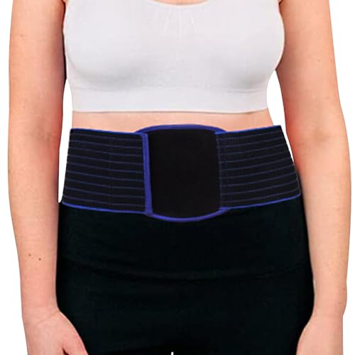 Faja Abdominal para Hernia Umbilical con Almohadilla Compresiva, Negra, Grande