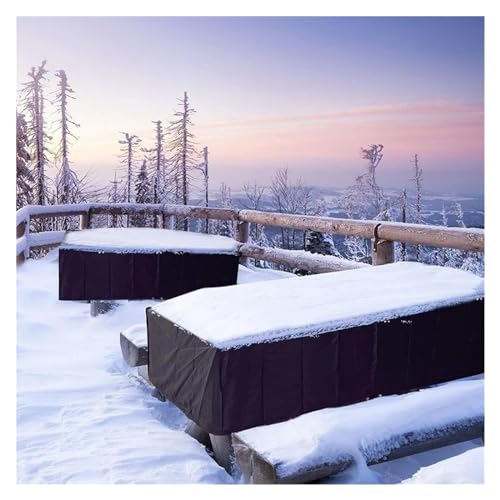 Protection table jardin canapés bâche imperméable d'extérieur noire