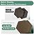 Hexagon Acoustic Panels, 12 Pack Self-Adhesive Sound Panels(Coffee Brown)