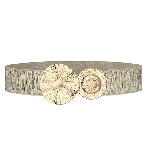 Womens Belts for Dress Wide Elastic Belt Fashion Stretchy Cinch Belt for Women Dresses