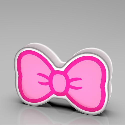 Lampe de bureau nœud rose cadeau anniversaire fille panneau LED veilleuse murale