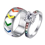 💍【especificaciones】Anillo de mujer: acero inoxidable, peso 3.1 g； Anillo de hombre:acero inoxidable, ancho 8 mm, peso 6.3 g