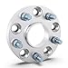 RockTrix 1 inch Hubcentric 5x5 to 5x5 Wheel Spacers (71.5mm Bore, 1/2x20 Studs) Compatible with Jeep 99-10 Grand Cherokee WJ WK, 07-18 Wrangler JK JKU, 06-10 Commander XK - Silver 25mm 5x127 4pcs