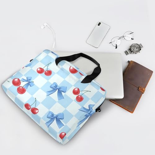 Funda maletín azul con estampado para laptop 13-15.6 pulg miniatura 7