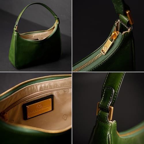 Time Resistance Leather Handbag - Full-Grain Leather Purse for Women – Shoulder Bag Made in Italy4