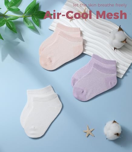 6-Pack Toddler No-Show Ankle Socks - image 5