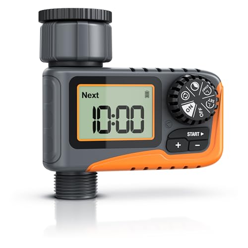 Brandson - Bewässerungssteuerung digital mit Display - Bewässerungcomputer Wasserzeitschaltuhr - Bewässerungssteuerung - Bewässerungssystem – Automatische Bewässerung - Balkon Terrasse Garten
