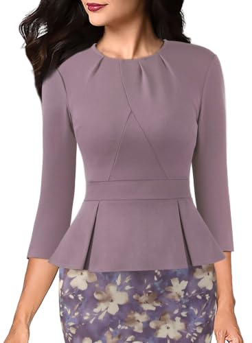 Image of VFSHOW Womens Peplum Work Business Office Church Bodycon Sheath Dress