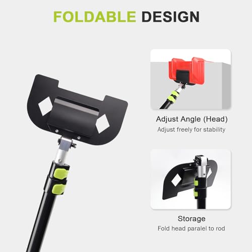 Image of HUAALIUCHE 8 Foot Extension Handle for Board Corner Protector, Foldable Cargo Load Corner Protector V Edge Guards Handle ,Upgraded Spring-Steel Secure Grip -Large Head, 1 Pack