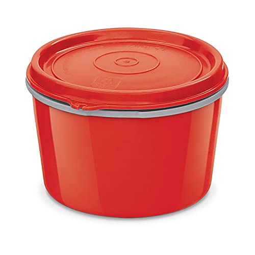 Image of MILTON Microwow Stainless Steel Lunch Container, 500ml, Red