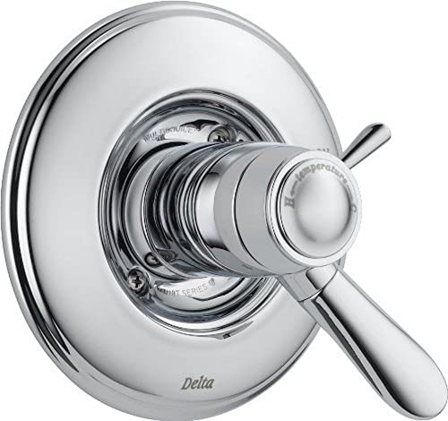 Delta Faucet T17T038 Lahara Tempassure 17T Series Valve Trim Only, Chrome, 4.00 x 4.00 x 5.00 inches - image 1