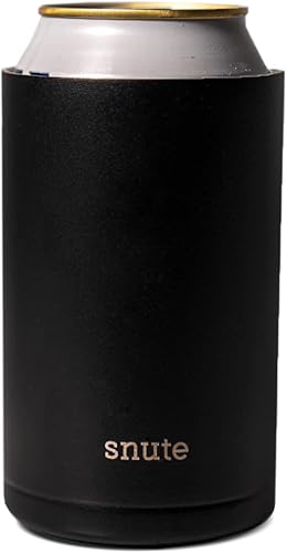 Miniatura 1 de Snute Enfriador de latas estándar para cerveza, refrescos, agua con gas  Soporte de funda de bebida de acero inoxidable aislado al vacío para latas