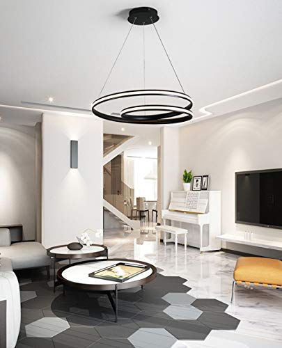 Suspension plafonnier LED 52W lustre variable pour éclairer grande table