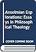 Anselmian Explorations: Essays in Philosophical Theology