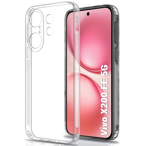 Image of Soft Silicone TPU Flexible Back Cover Compatible with Vivo X200 FE 5G