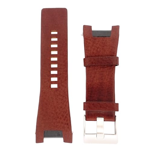 Bracelet de remplacement Diesel 30mm cuir marron pour réparer la DZ4246