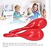 Music Maracas, Curved Handle 2Pcs Hand Percussion Rattles Comfortable To Grip Plastic for Live Settings Recording Studios (Red)