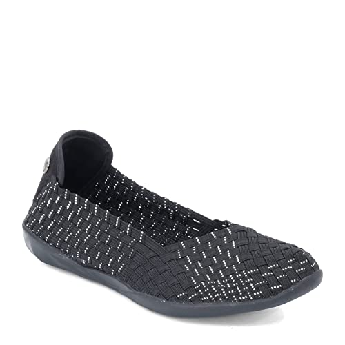 Image of Bernie Mev Catwalk Women's Stretch Woven Slip On Flat Shoes for Women