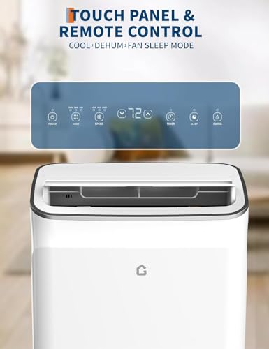 Image of Garvee 12,000 BTU Portable Air Conditioner, 8150 BTU SACC 3-in-1 AC Unit with Cooling, Dehumidifier & Fan Modes, for Rooms up to 550 Sq.Ft, 24H Timer, Remote Control, Window Kit Included