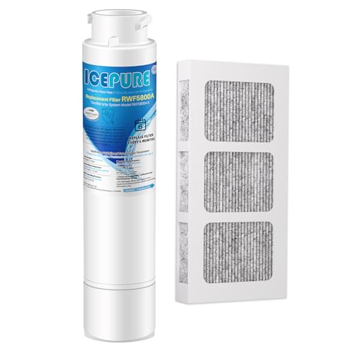 Image of ICEPURE RWF5800A Compatible with Frigidaire EPTWFU01, EWF02, Ultra 2, EPTWFUO1, Pure Source Ultra II Refrigerator Water Filter and Pureair Ultra 2 Air Filter, 1 Combo