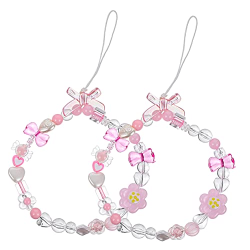 OSALADI 8 Peças De Alças Para Telefone Celular Pulseira De Telefone Com Contas Cordão De Telefone Co