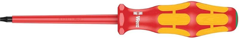 Chave de Fenda Isolada Wera Kraftform Plus VDE 167i Torx TX 9, Haste de 8 cm