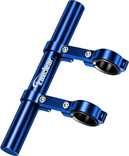 kaedear ( カエディア ) バイク マルチバー クランプバー ステー ハンドル スマホ ホルダー ロング バー 径 22mm 取り付け32.0/25.4/22.0 KDR-H4-3-BLUE (Blue)