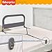 Fisher-Price Little Naps Bed Rail for Toddlers in Grey, Suitable for All Types of Beds, No Tool Assembly for Toddler Bed Rail