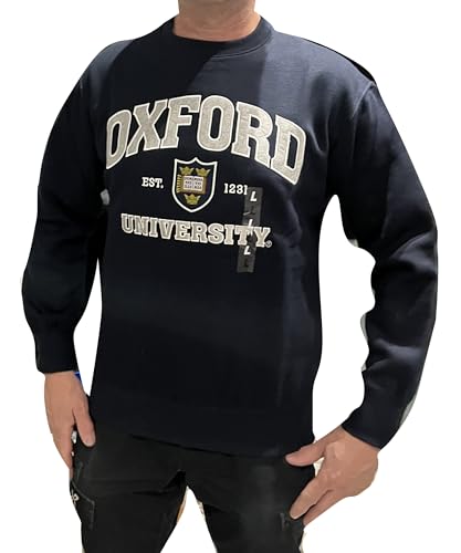 Oxford University Official Sweatshirt - Navy color (US, Alpha, Small, Regular, Regular, Navy Blue)