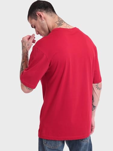 Image of Bewakoof Official Harry Potter Merchandise Men's 100% Cotton 220 GSM Graphic Print Oversized Fit Round Neck T-Shirt
