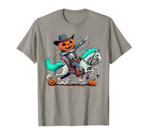 Dabbing Squelette Cowboy Halloween Costume Dab T-Shirt