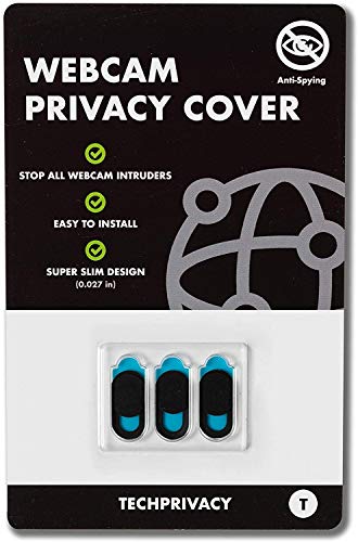Webcam Tapa Webcam de TechPrivacy (Pack de 3) – Diseño Ultra Fino, Ideal para iPad, Portátil, Macbook, Macbook Pro, Dell,...