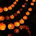MILEXING Halloween String Lights, LED Pumpkin Lights, Holiday Lights for Outdoor Decor,2 Modes Steady/Flickering Lights(20 One Pumpkin Lights, 9.8 feet)