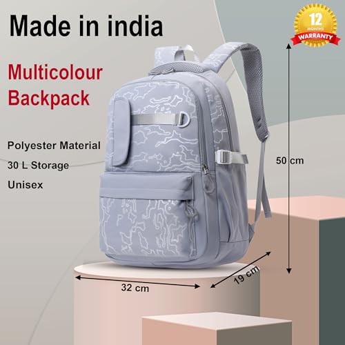 Image of Tinytot 30 Litre, Stylish & Trendy Water Resistant Hi Storage School Collage Travel Laptop Backpack Bag for Boys, Girls, Mens & Womens, 20 Inches (Black)