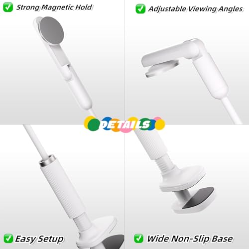 image for NQQNQQ M-TM 【90CM/35INCH】 Magnetic Gooseneck Phone Holder for Bed 