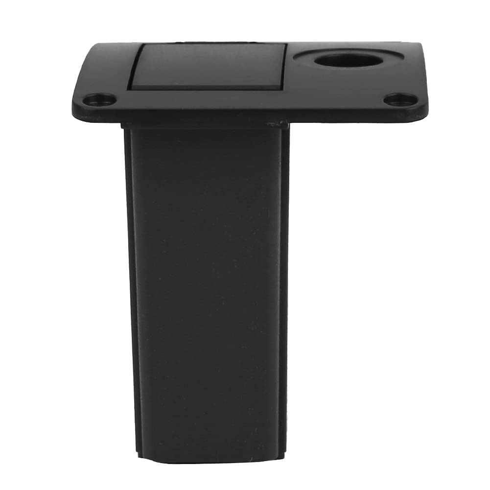 POENVFPO Guitar Battery Box,Portable PU Leather 9V Battery Cover Holder Case for Electric Guitar Bass Pickup (bayonet)