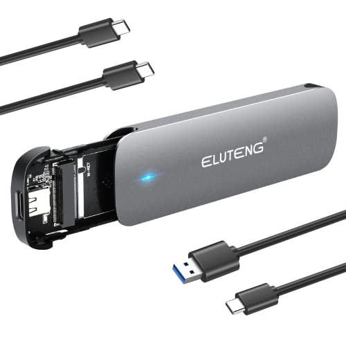 Carcasa ELUTENG para SSD M.2 NVMe y SATA USB C miniatura 2