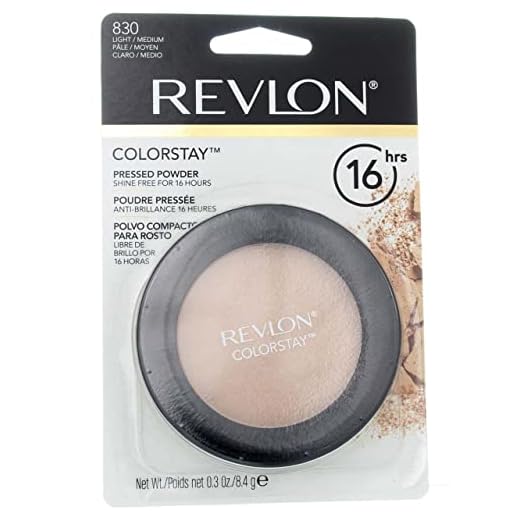 Revlon ColorStay Pressed Powder with SoftFlex, Light Medium 830, 0.3 Ounces (Pack of 2)