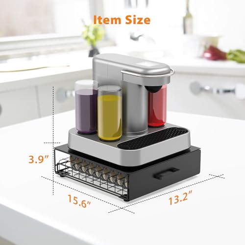 image for ZECENN Storage Drawer for Bartesian Capsules, Stackable Cocktail Pod H