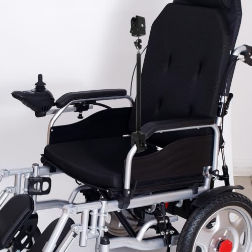 Support parapluie fauteuil roulant pince rotative ajustable