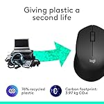 Logitech M330 SILENT Wireless Mouse, 2.4GHz with USB Receiver, Optical Tracking, Quiet & Lightweight, Long Battery Life, for PC, Mac, Laptop, Chromebook - Black - Image 5
